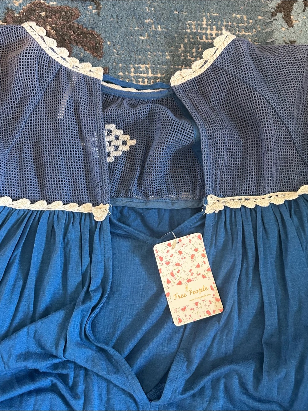 Free People Embroidered “Carly” Top - Picture 5 of 5